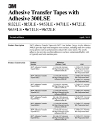 3M Transfer Tapes with Adhesive 300LSE