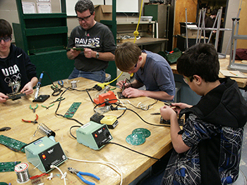 Atholton High School Mixed Robotics Club - Soldering Circuit Boards Atholton High School Mixed Robotics Club - Soldering Circuit Boards
