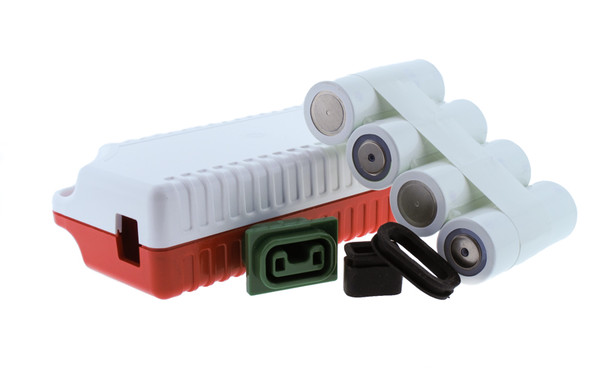 Custom battery pack enclosure with custom plastic connector components Custom battery pack enclosure with custom plastic connector components