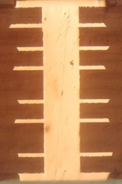 Cross Section of 12 Mil Hole on 62 Mil Thick Multilayer PCB Cross Section of 12 Mil Hole on 62 Mil Thick Multilayer PCB