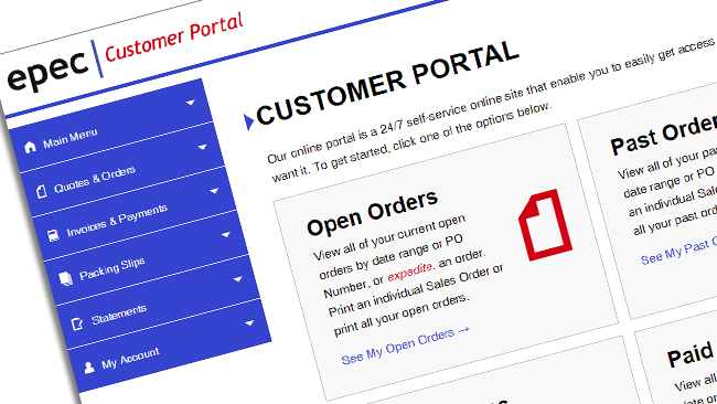 Epec Launches Customer Portal 2.0 Epec Launches Customer Portal 2.0