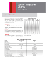 DuPont Pyralux - FR Coverlay DuPont Pyralux - FR Coverlay