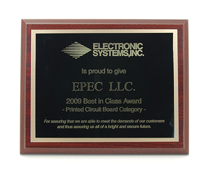 Epec Wins ESI Supplier of the Year Award Epec Wins ESI Supplier of the Year Award