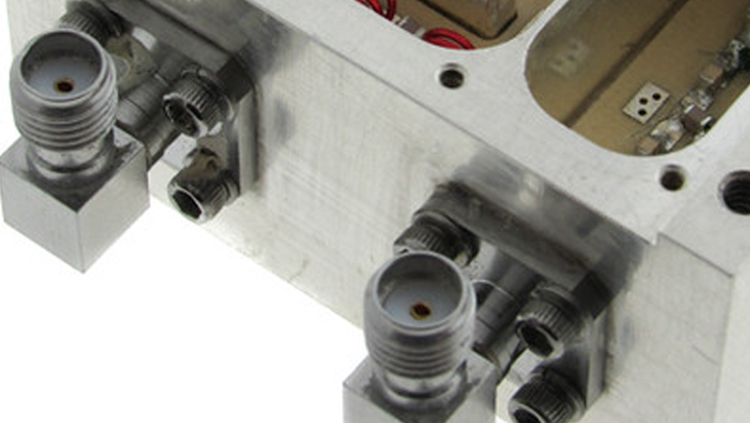 Example of microwave connector used in various RF filter designs