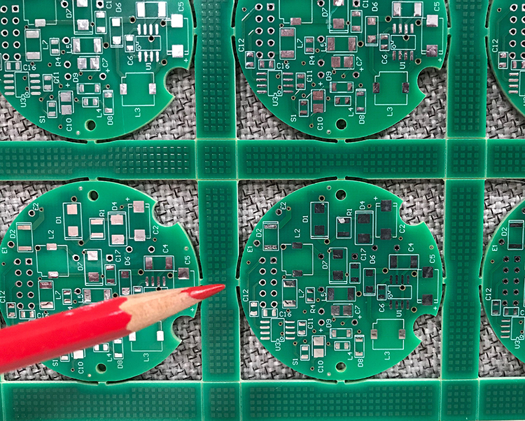 0.031” routing path means 1 panel routed per cycle instead of 3
