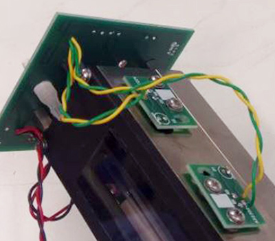 Example of rigid PCB and wire assembly