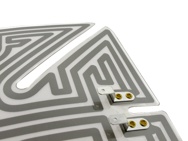 Flexible heater made from polyester material