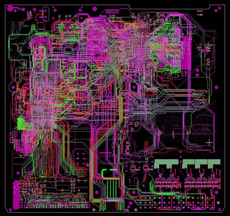 High-speed, densely populated, impedance-filled, PCB High-speed, densely populated, impedance-filled, PCB