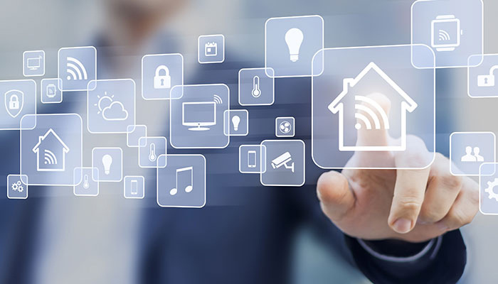 IOT using a touch screen device