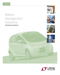 Linear Tech - Battery Charger Management Solutions Linear Tech - Battery Charger Management Solutions