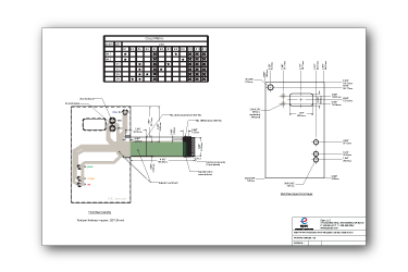 Membrane Switch Engineering Drawing