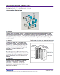 Panasonic - Lithium Ion Battery Overview