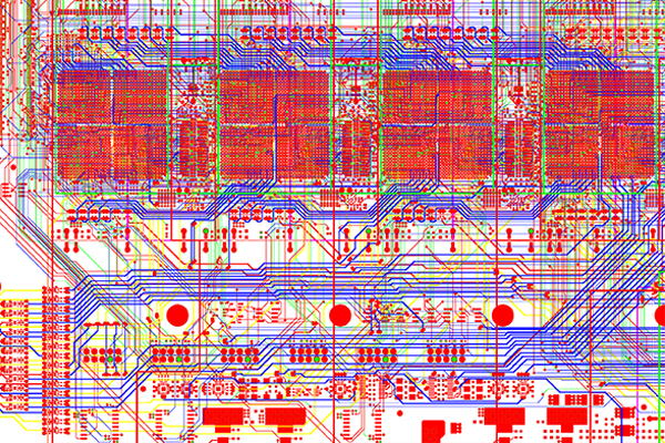 Printed Circuit Board Schematic Depicting Signal Integrity