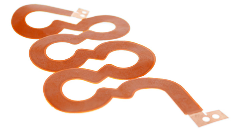 Polyimide Heater Coil Before Pressing