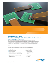 TE Connectivity - Fine Pitch FPC Connectors