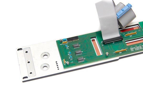 User Interfaces with Molded Plastic Pushbuttons - Back View